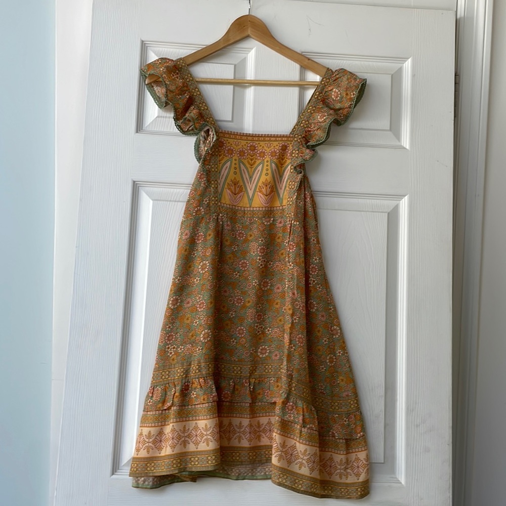 Nine Lives Bazaar mini dress. 100% Tencel